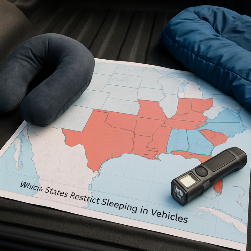Which States Restrict Sleeping in Vehicles?