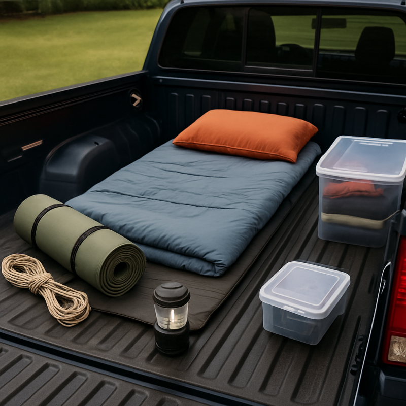 How Do You Set Up a Truck Bed for Sleeping?