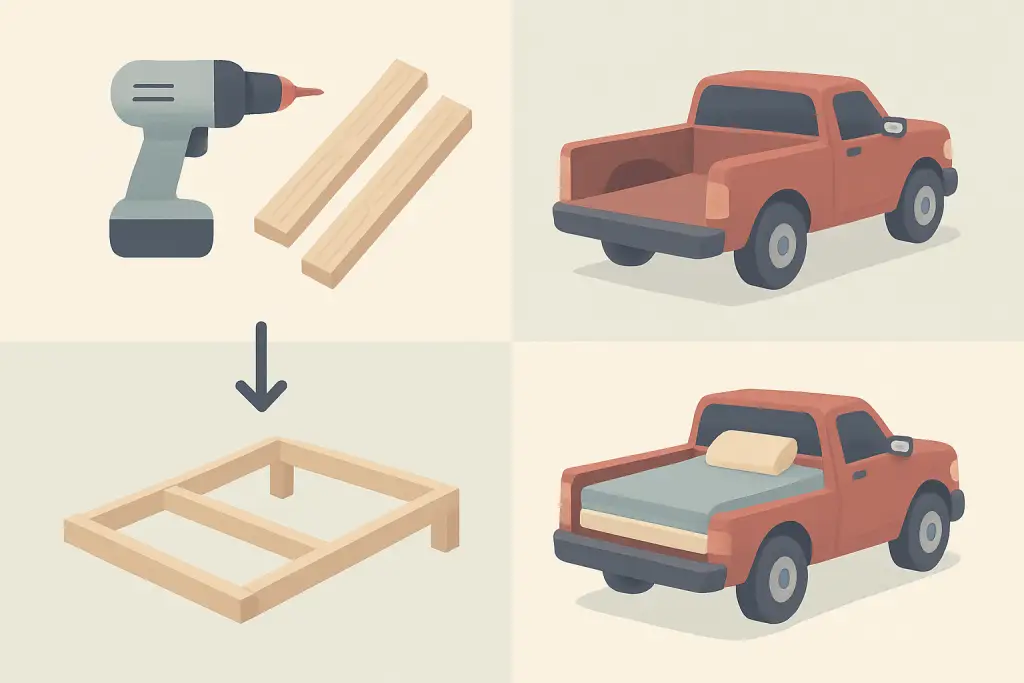 How to Build a Truck Bed Sleeping Platform
