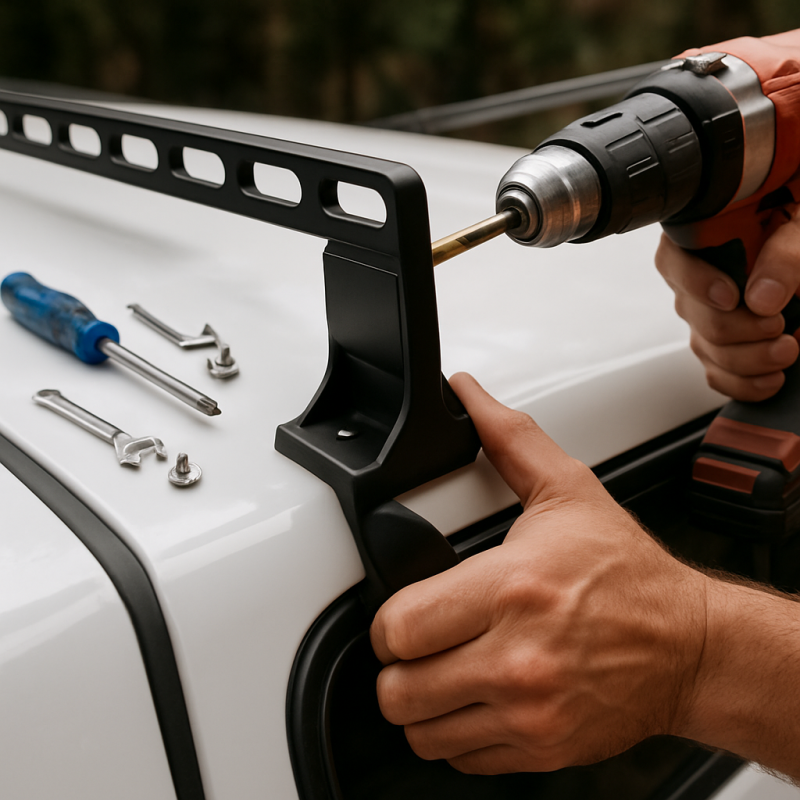 How Do You Install a Drill-Mount Rack on a Camper Shell?
