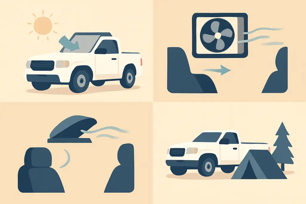 How to Keep Your Truck Cab Cool While Camping