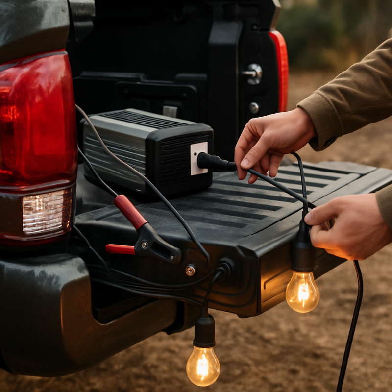 How Does Your Truck's Electrical System Power Campsite Lights?