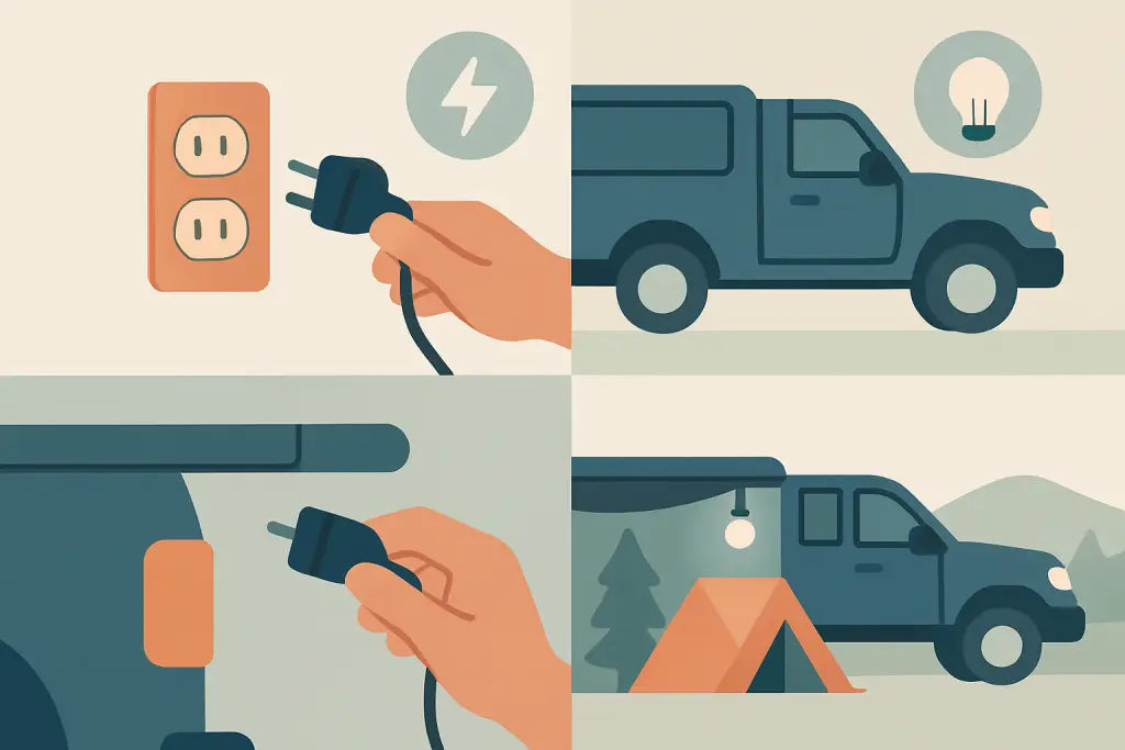 How to Set Up Campsite Lighting From Your Truck