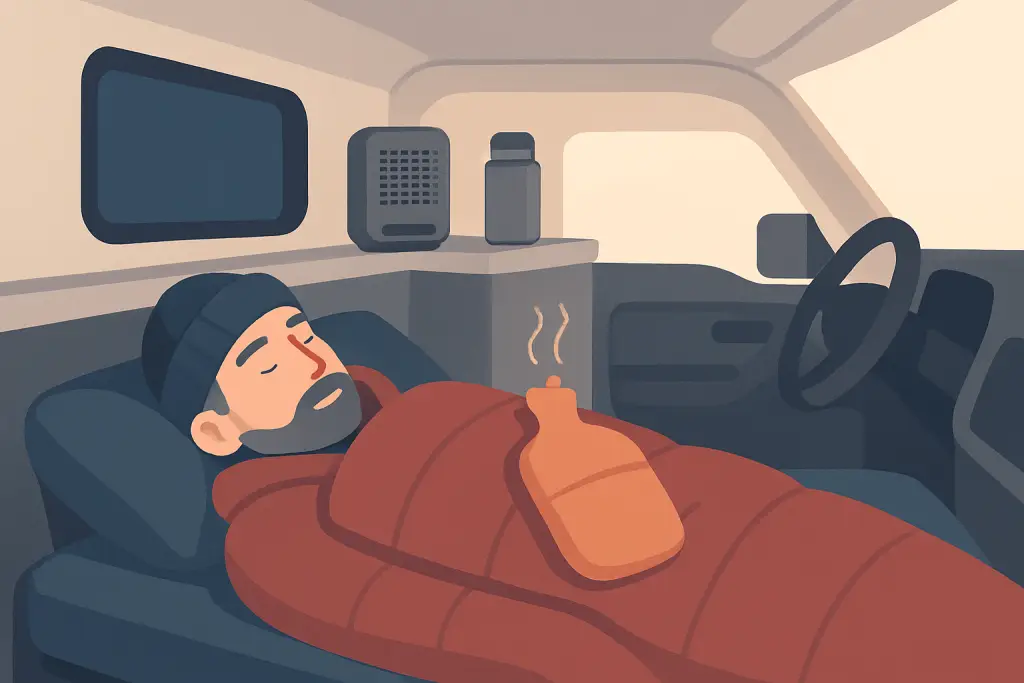 How to Stay Warm Sleeping in Your Truck