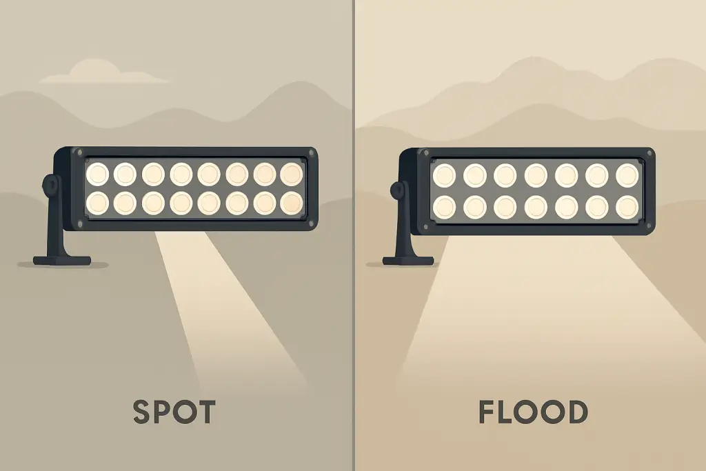Spot vs Flood LED Light Bars for Off-Road