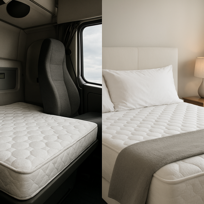 How Does Sleeping Space Compare Between Cab and Bed?