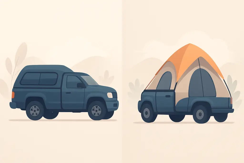 Truck Camper Shell vs Bed Tent